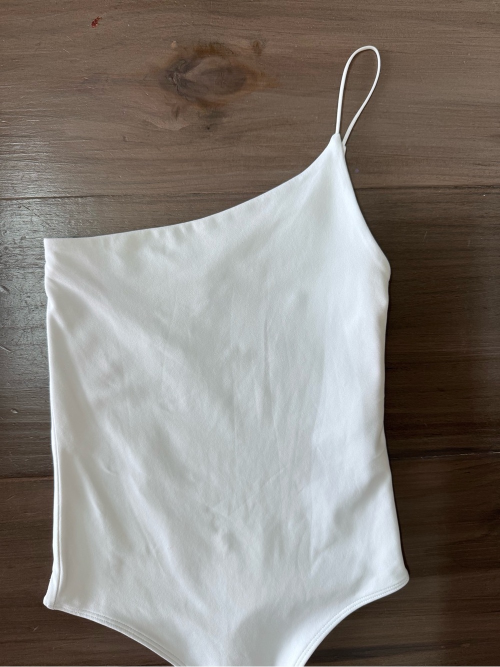 Aritzia Babaton One Shoulder Body Contour Bodysuit Women’s XS Crisp White - Picture 4 of 7